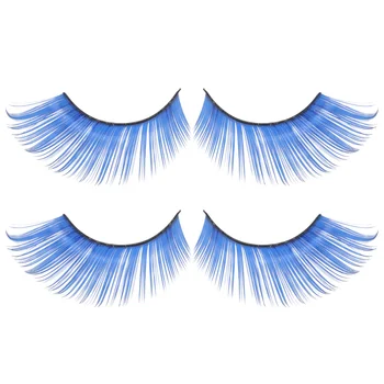

2 Pairs Halloween Blue Eyelashes False Eyelashes Exaggerated Eye Lashes