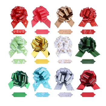

Handmade Pull Flower Color Bar Holiday Christmas Bow Garland Creative Quality
