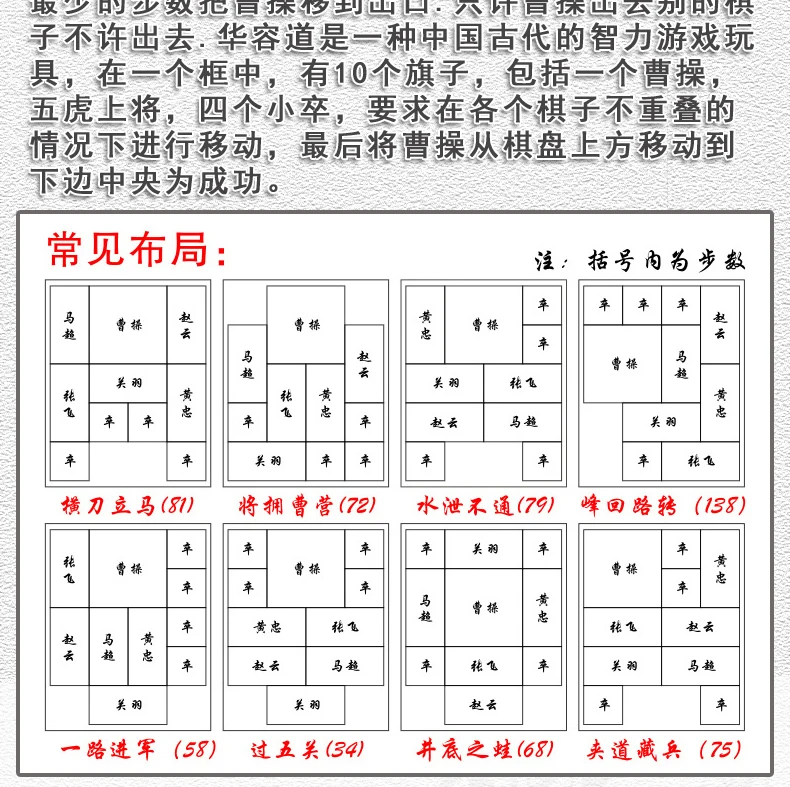 Строительные блоки, три царства, Huarong, для молодых студентов, интеллектуальная игра, игрушка, слайдер, распродажа, развивающая игрушка 1-15