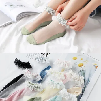 

5pairs 2020 Hot Sale cuty women Socks fashion design lace ship Socks