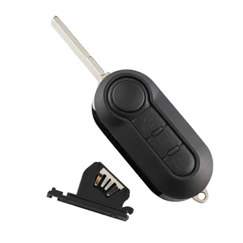 Keyforkess2 3 Pulsante di Vibrazione Pieghevole chiave A Distanza Dell'automobile Borsette Per Fiat 500 Panda Punto Bravo Uncut Lama SIP22 di ricambio Borsette - YIQIXIN 2 3 Pulsante di Vibrazione Pieghevole chiave A Distanza Dell automobile Borsette Per Fiat