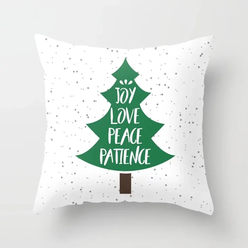 Christmas Pillow Cartoon Geometric Cushions Case Christmas Home Decorative Cushion For Sofa Xmas DIY Soft Hug Pillowcase - Color: 3