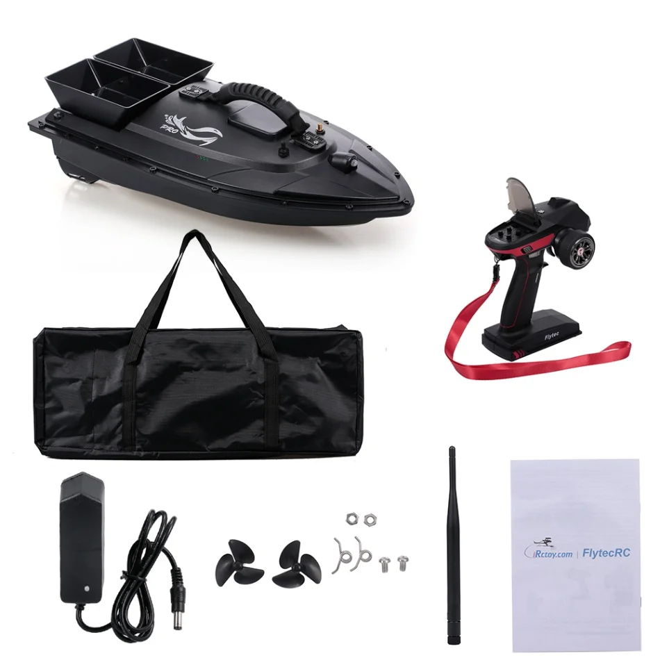 US PLUG Flytec V500 RC лодка для доставки прикорма и оснастки RC эхолокатор для установки на лодке 1,5 кг загрузка 500 м дистанционное управление двойной мотор ночник - Цвет: US PLUG
