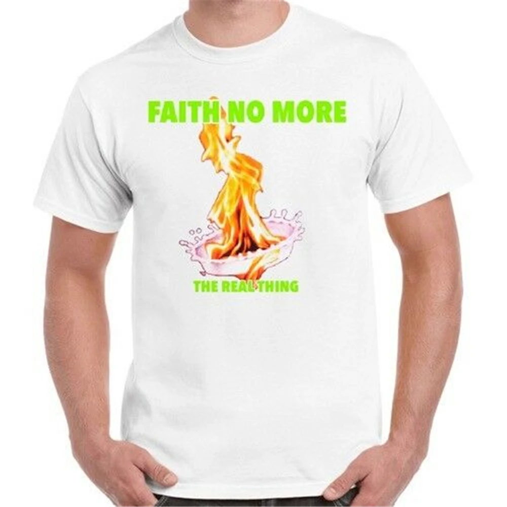 Faith No More The Real Thing 89 Mike Patton Mr.Bungle Retro T Shirt 150 Streetwear Funny Tee | Мужская одежда