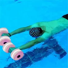 # H40 1 para Aqua Fitness sztanga pianki hantle bary ręczne basen odporność ćwiczenia sprzęt Fitness hantle kulturystyki tanie tanio ISHOWTIENDA WOMEN Spray-farby Dumbbells EVA Foam Dumbbells ARMS as show