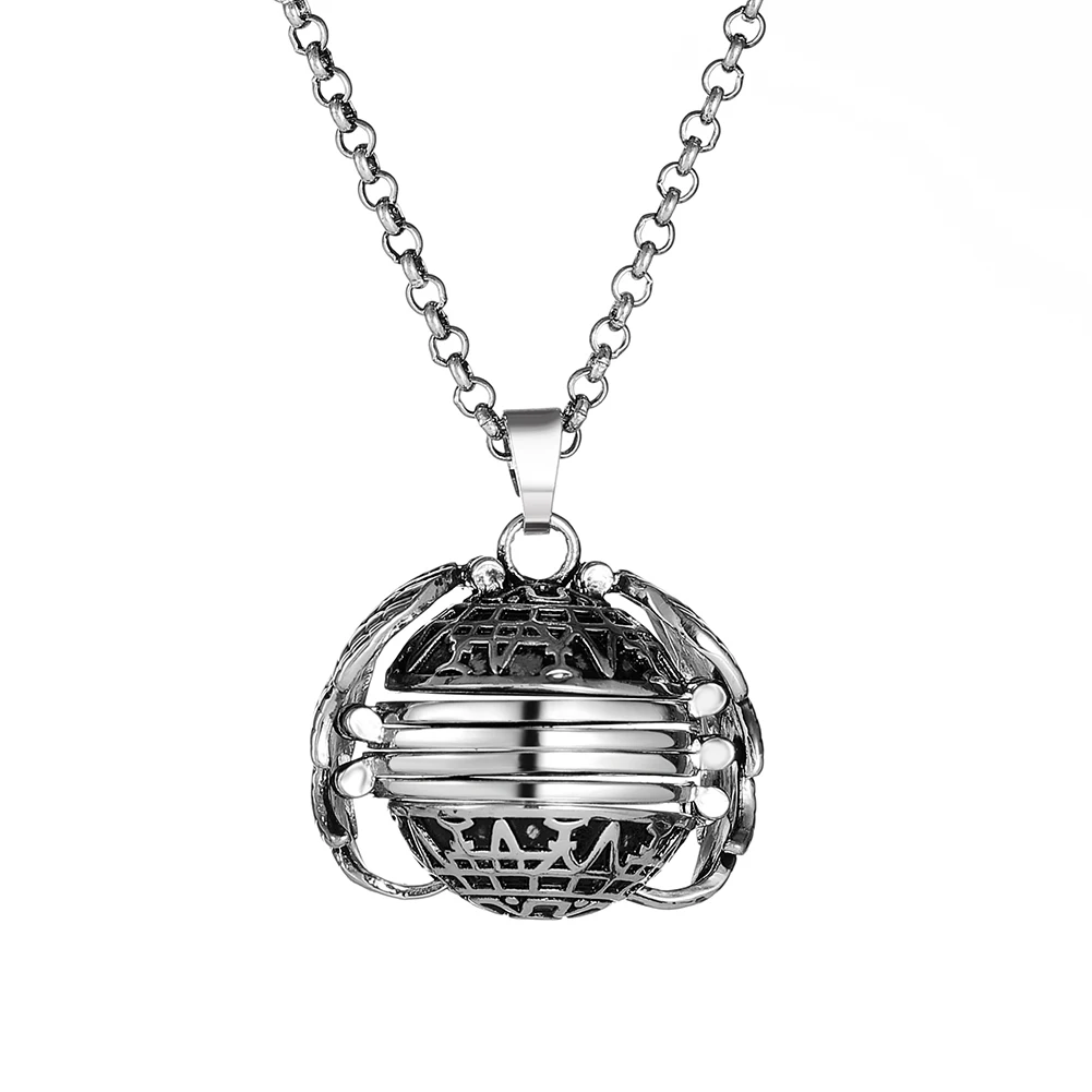 Antique Silver Медальон Ангел Фото Кулон Ювелирные изделия Античный Серебряный четырехцветный Ангел медальон с крыльями ожерелье Модные Женские Романтические Аксессуары - Окраска металла: Antique Silver
