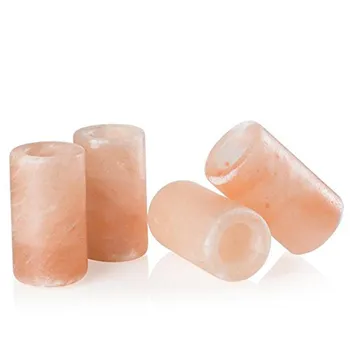 

Himalayan Salt Shot Glasses, Set of 4 All-Natural FDA Approved 3" Pink Salt Glasses -Tequila Shot Glasses