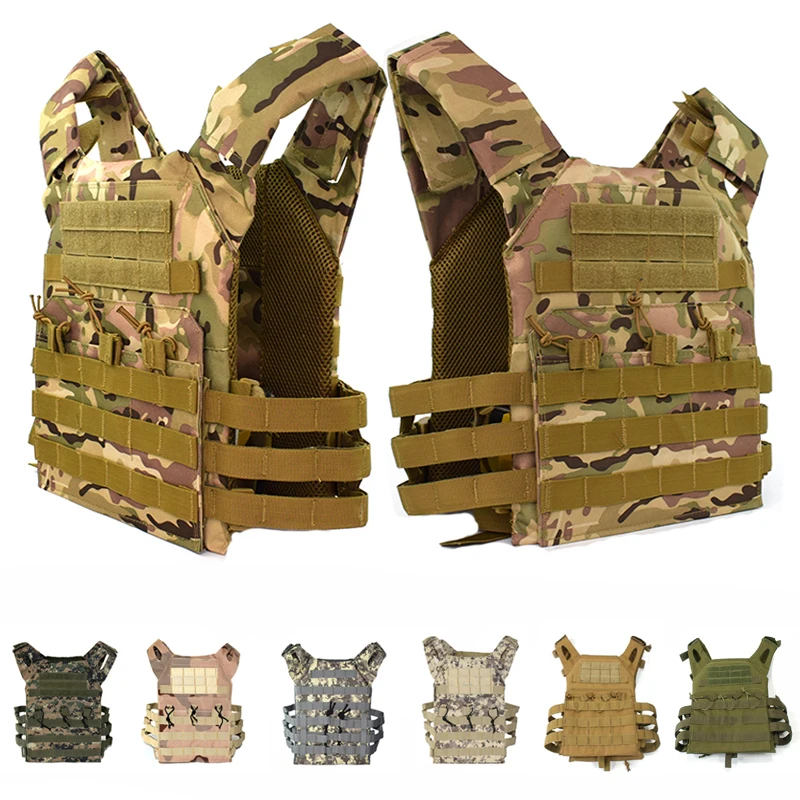 JPC тактический жилет военный Molle Plate Carry жилет мужской открытый охотничий бронежилет CS Пейнтбол страйкбол камуфляж жилет