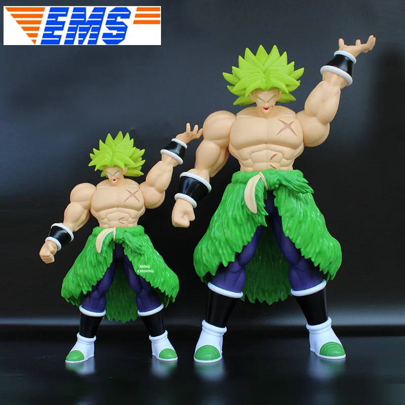 2 шт./компл. Dragon Ball зеленый Супер Saiyan Broli особенность творческий подарок на праздник ПВХ фигурка Коллекционная модель игрушки 45 см коробка V4