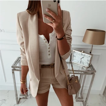 

2019 Fashion Coat Women Autumn Winter Top Long Sleeve Office Lady Blazer Elegant vintage OL korean Blazer Streetwear