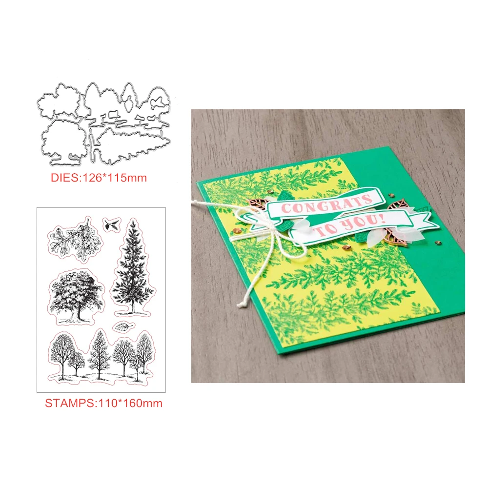 Лесного дерева металлический Трафаретный вырубной штамп и штампы для