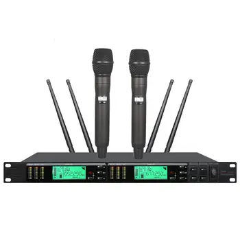 

Professional Wireless Kapaoke Microphones System Long Rang True Diversity Stage Performance Dynamic Microphones Mikrofon