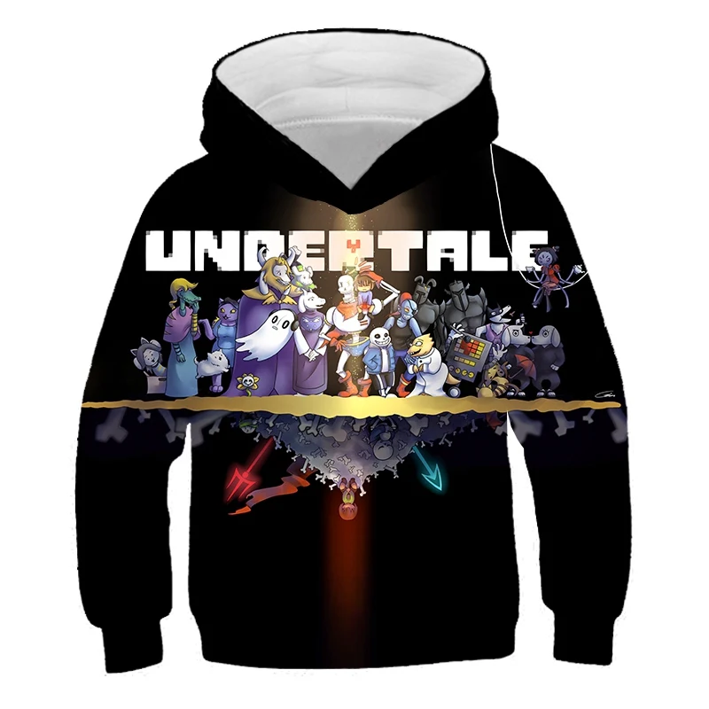

New The game plot Undertale Sweatshirts Boy girl Funny Kawaii Streetwear Harajuku Style Hoodies 3D Print Undertale kids Hoodie