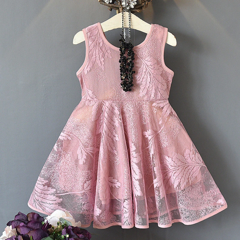 Летние платья для девочек, новая детская одежда, модное стильное платье принцессы с открытой спиной и вышивкой