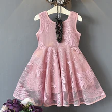 Летние платья для девочек, новая детская одежда, модное стильное платье принцессы с открытой спиной и вышивкой