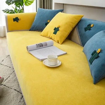 

Chenille Sofa Cover Sofa Cushion Couch Cover Modern Corner Sofa Towel Seat Pad