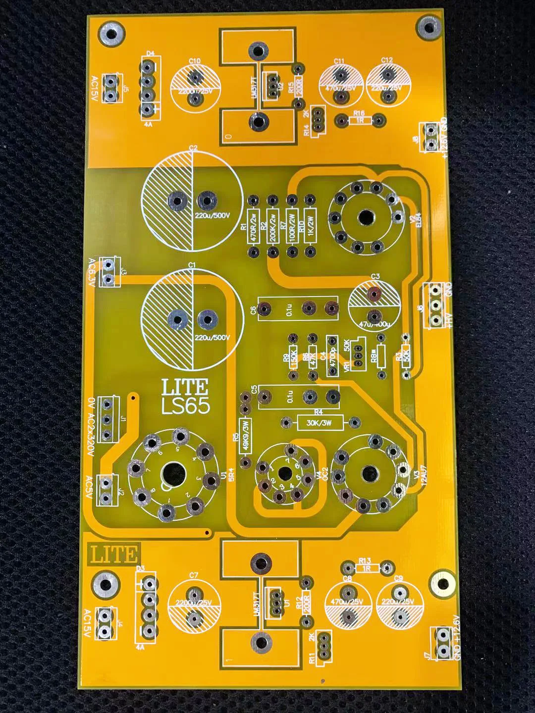LS65 Electronic Tube Rectifier Regulated Power Supply Board Bare PCB
