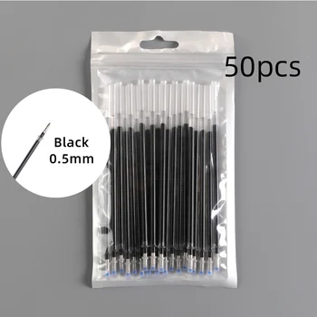 

10/20/30/50 Pcs High Quality Black Blue Red Ink Refill Gel Pen Fine Point Bullet Ink Cartridge Student Office School Stationery