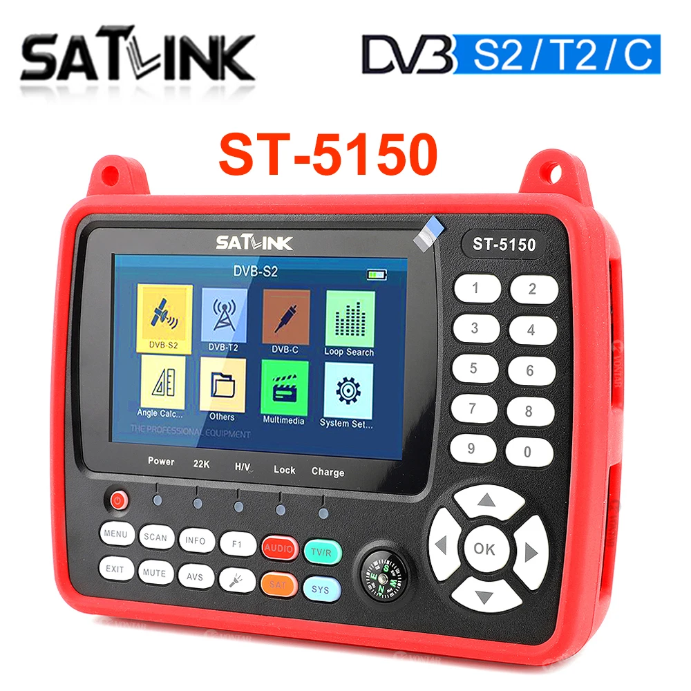 Оригинальный встроенный спутниковый искатель SATLINK с диагональю 4 3 дюйма |