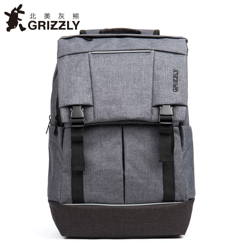 GRIZZLY мужской рюкзак повседневный Mochila для подростков мальчиков школьные сумки многофункциональные водонепроницаемые дорожные сумки большой емкости