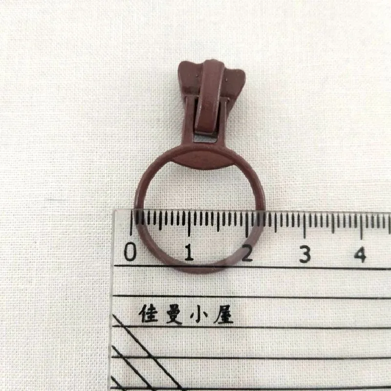 #5V resin zipper puller head ring zipper head 11 color optional DIY sewing home textiles Zipper accessories 20pcs/lot