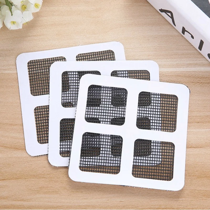 50Pcs Anti-Insect Fly Bug Door Window Mosquito Screen Net Repair Tape Patch Self Adhesive Repair Tape Window Repair Accessories