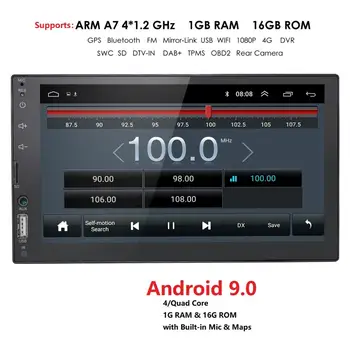 

2din Car Radio Android 9.0 Mirrorlink Bluetooth GPS Wifi FM Car Multimedia MP5 Player For Volkswagen Nissan Hyundai autoradio fm