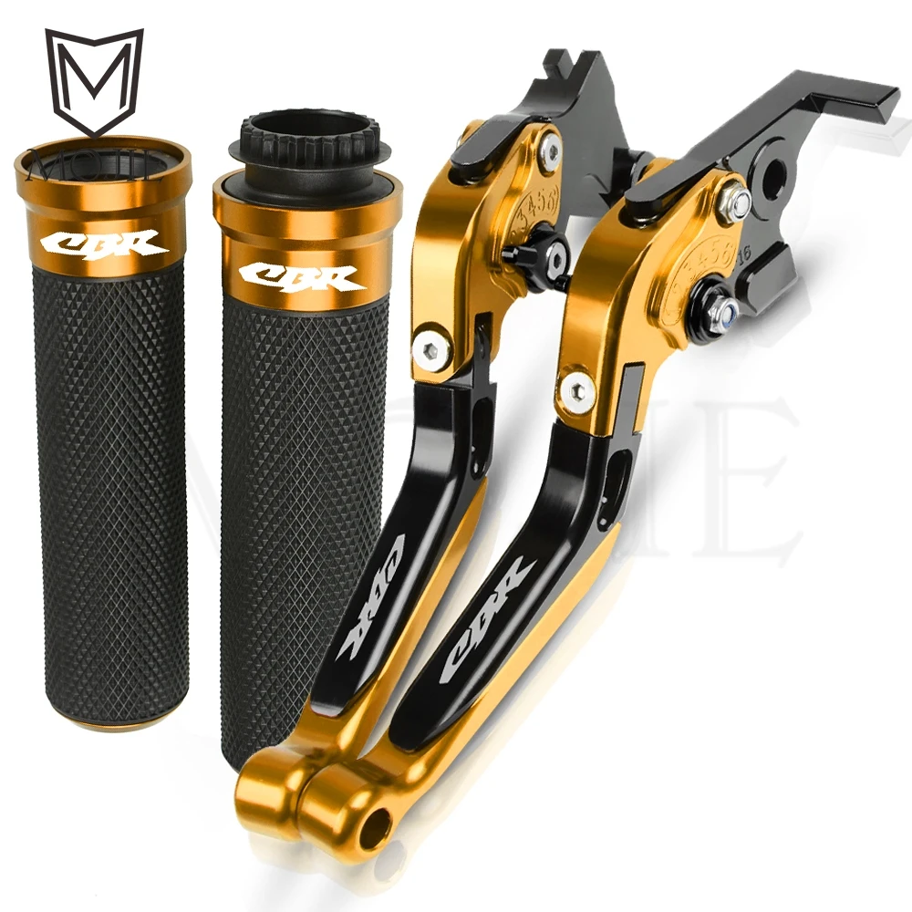 Для Honda CBR 600 F2 F3 F4 F4i/CBR F4i Sport/F CBR600F 1991-2007 аксессуары для мотоциклов Рычаги Тормозная система сцепления руль ручки - Цвет: Gold