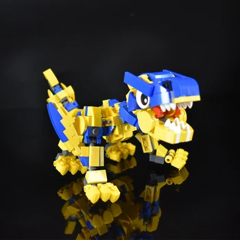 

Original Design Blue Dragon Building Blocks Toys For Children Dragon Anime Action Figure Model Assembling Blocks Doll Kids Toys