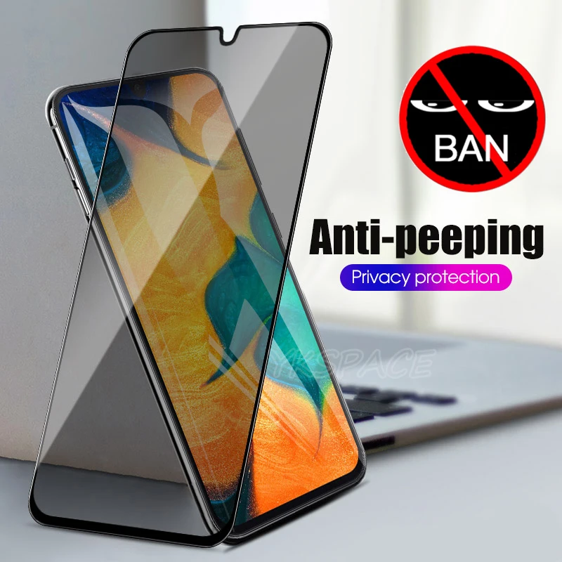 

9H Full Privacy Screen Protector For Huawei Mate 10 20 Lite Pro 20X Anti Spy Glare Peeping Tempered Glass High Definition