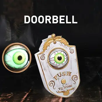 

Halloween Novelty Doorbell Horror Props Creepy Eyes Doorbell Haunted House Escape Home Bar Decoration