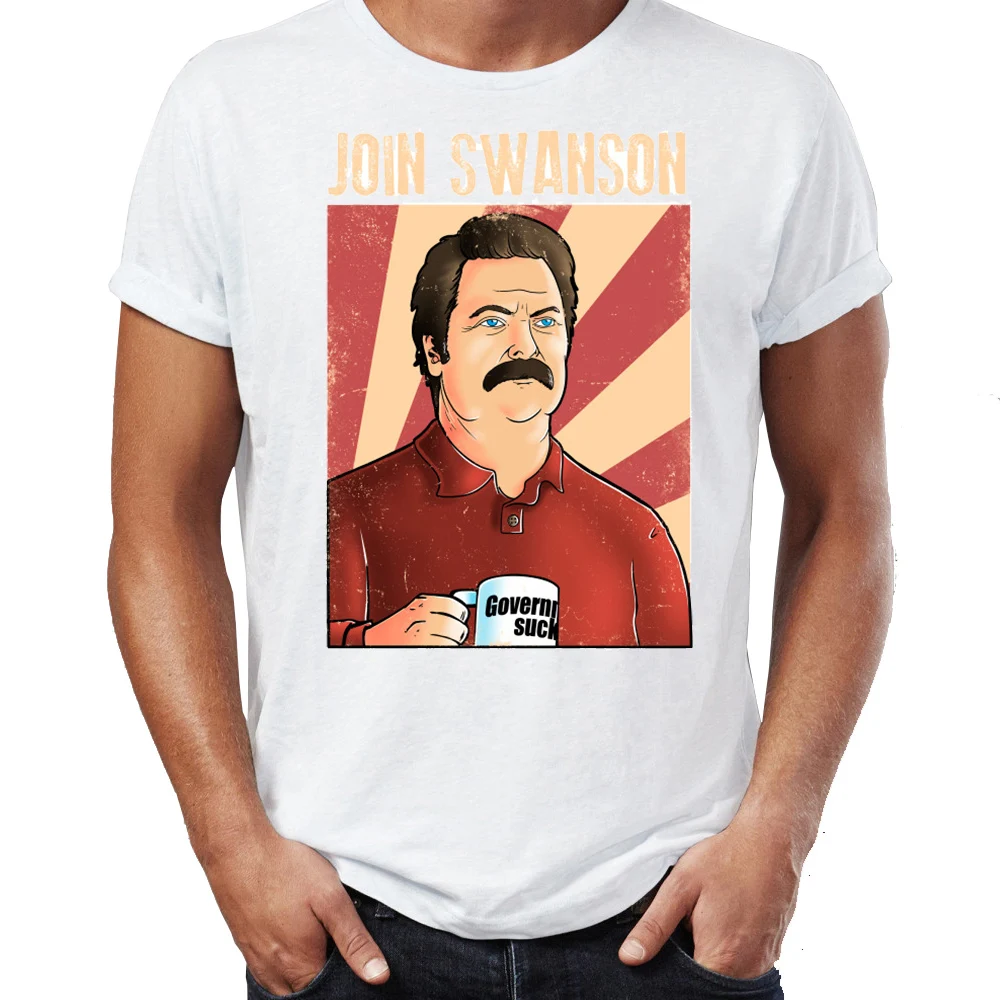 

Men's T Shirt Join Swanson Ron Swanson Awesome Illustration Artwork Printed Tee