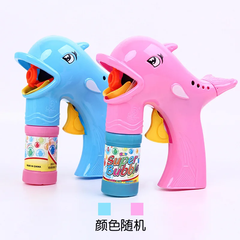 

Children Manual Bubble Toys Creative Inertia Manual Dolphin Bubble Gun Toy