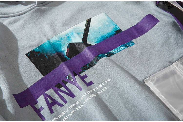 Letter Print pattern Hoodies Man/Women Couples Streetwear Hip Hop Hit Color Patchwork Casual Loose Hooded Top Autumn
