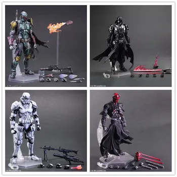 

In Stock Movie Star Wars PA Kai Action Figure Boba Darth Vader Stormtrooper Maul PVC Figures Model Toys Gift Doll 30CM