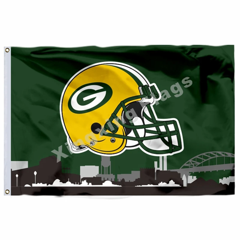 I1-1 Флаг чемпионов Green Bay Packers Super Bowl 3ft X 5ft полиэстер баннер Летающий Размер № 4 90x150 см пользовательский флаг - Цвет: I1-1