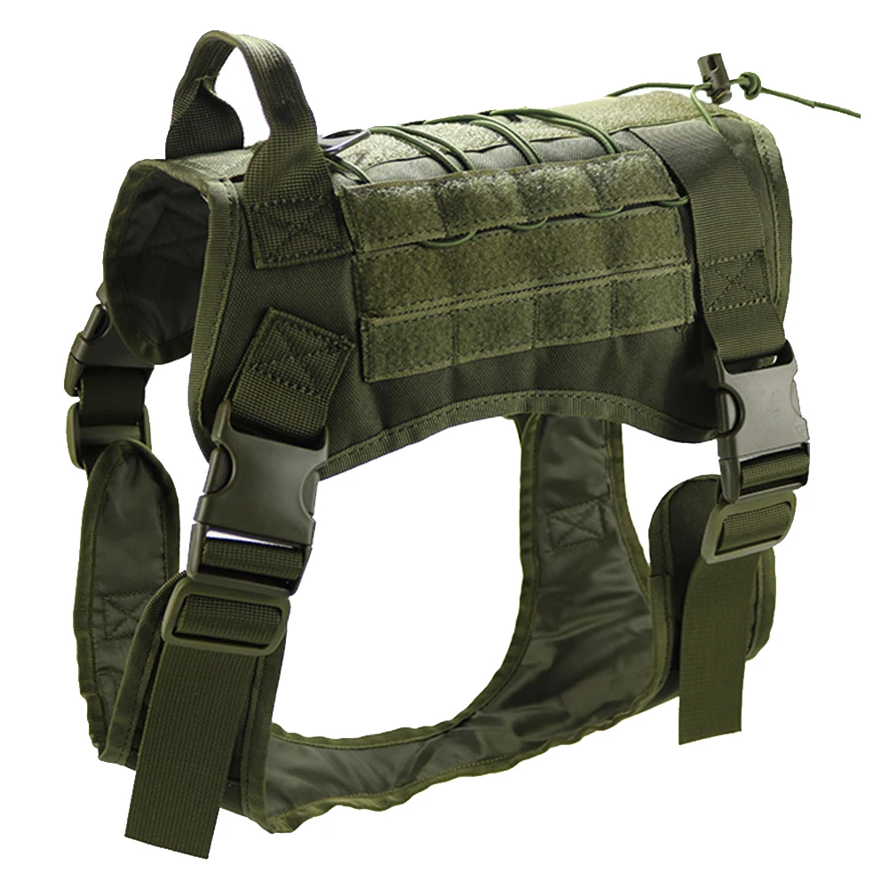 2 Нейлоновый защитный Тактический тренировочный жилет для собак на открытом воздухе Регулируемый с ручкой военный питомец водостойкий мягкий - Цвет: 2