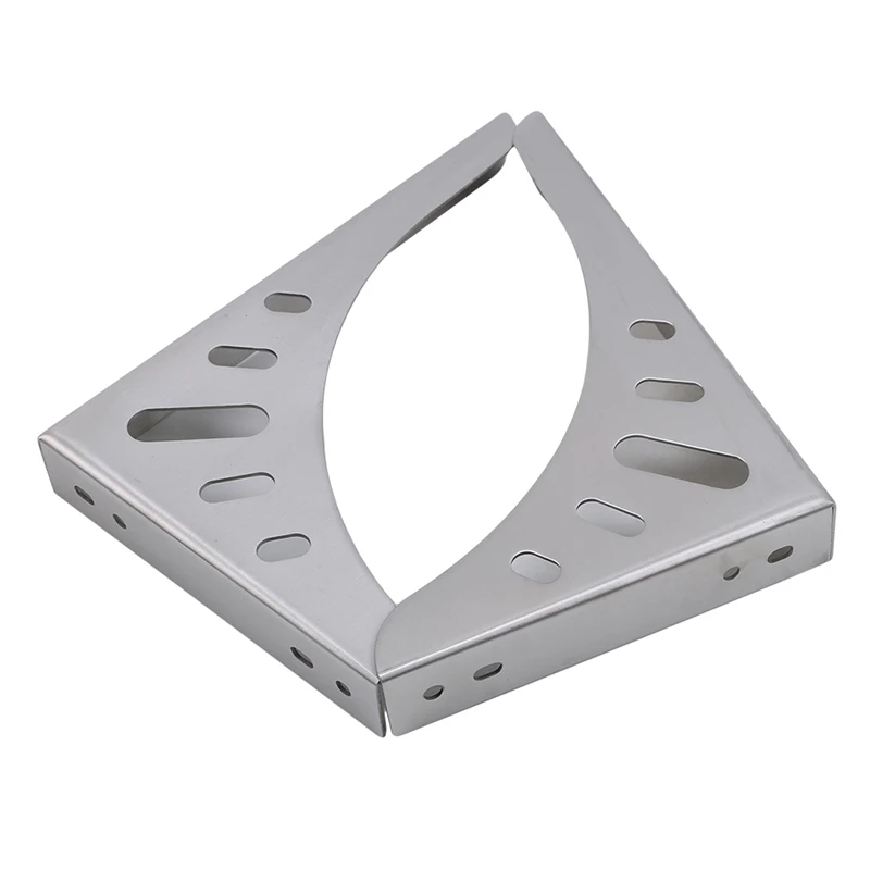 2Pcs/set Stainless Steel Triangle Angle Bracket Wall Mounted Durable Bearing Shelf Bracket DIY Home Table Bench