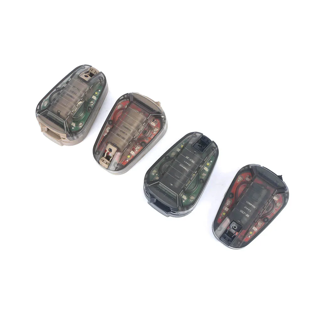  WADSN Airsoft Hel-Star 6 Helmet Signal IR Green/Red Strobe Flash light Helmet Light Tactical Milita