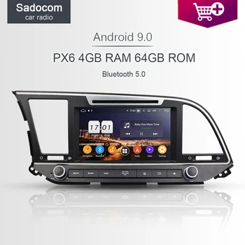 

720P PX6 8" DSP 2 din Android 10.0 8 Core 64GB ROM Car DVD Player GPS RDS autoradio For Hyundai Elantra 2016 2017 car radio