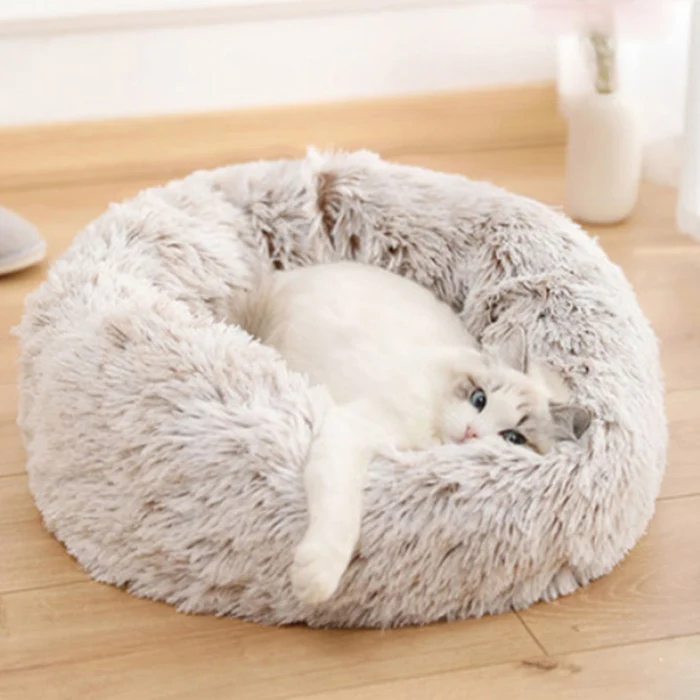 Pet плюшевый пончик Cuddler кошки кровать теплый мягкий утолщенный усиленный коврик для собак и щенков Подушка HYD88