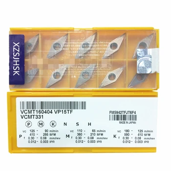 

10pcs/pack VCMT160404 VP15TF VCMT331 VP15TF CNC Carbide Inserts Milling cutter Thread Turning tool