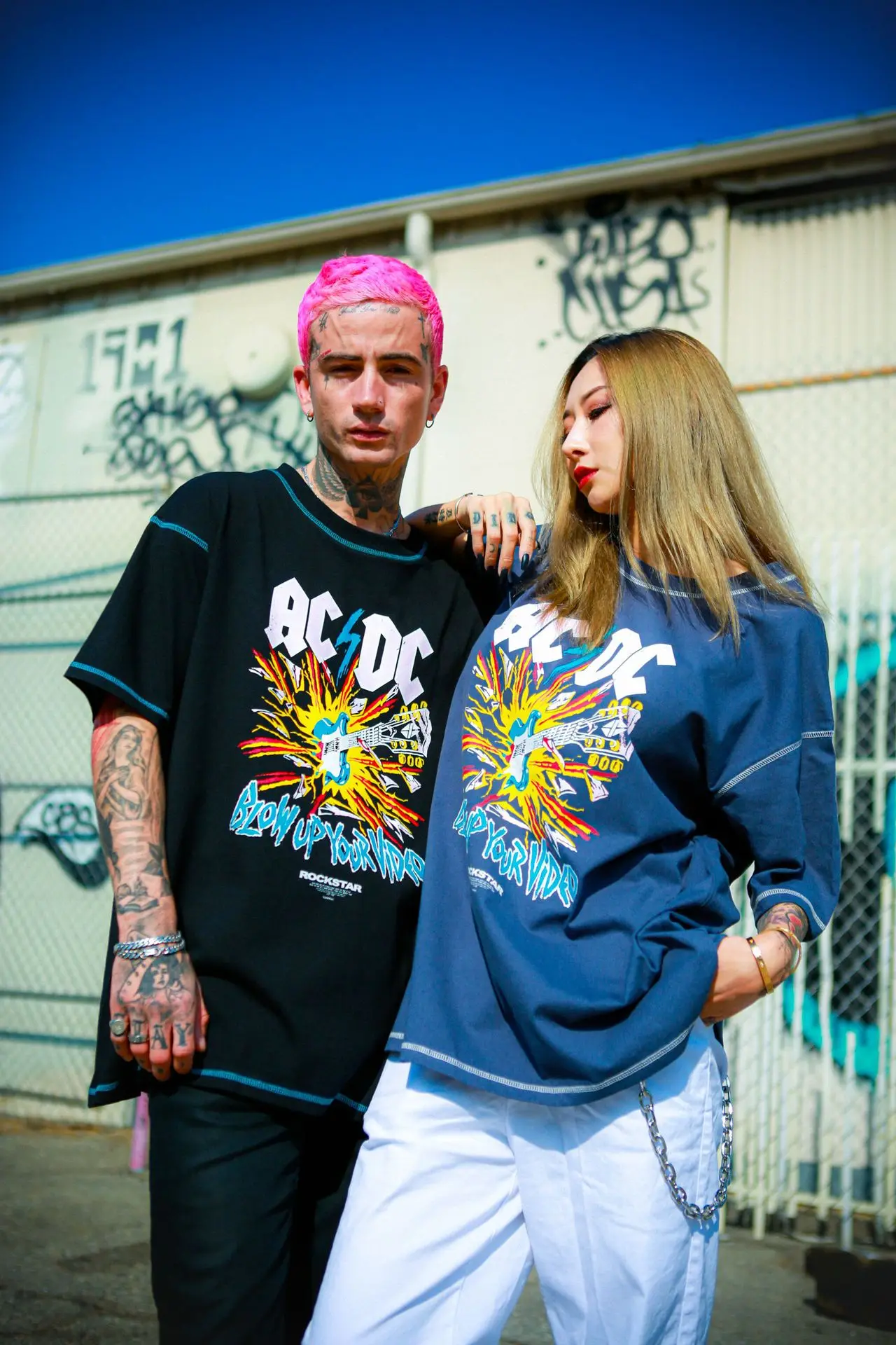 Новинка, модная футболка с принтом Rockstar, винтажная Панк футболка, Hight Street, скейтборд, топы, хип-хоп футболки, T-010