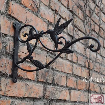 

European Style Iron Art Hook Villa Garden Balcony Hanger Flowerpot Basket Plant Wind Chime Single Hook Wall Hook