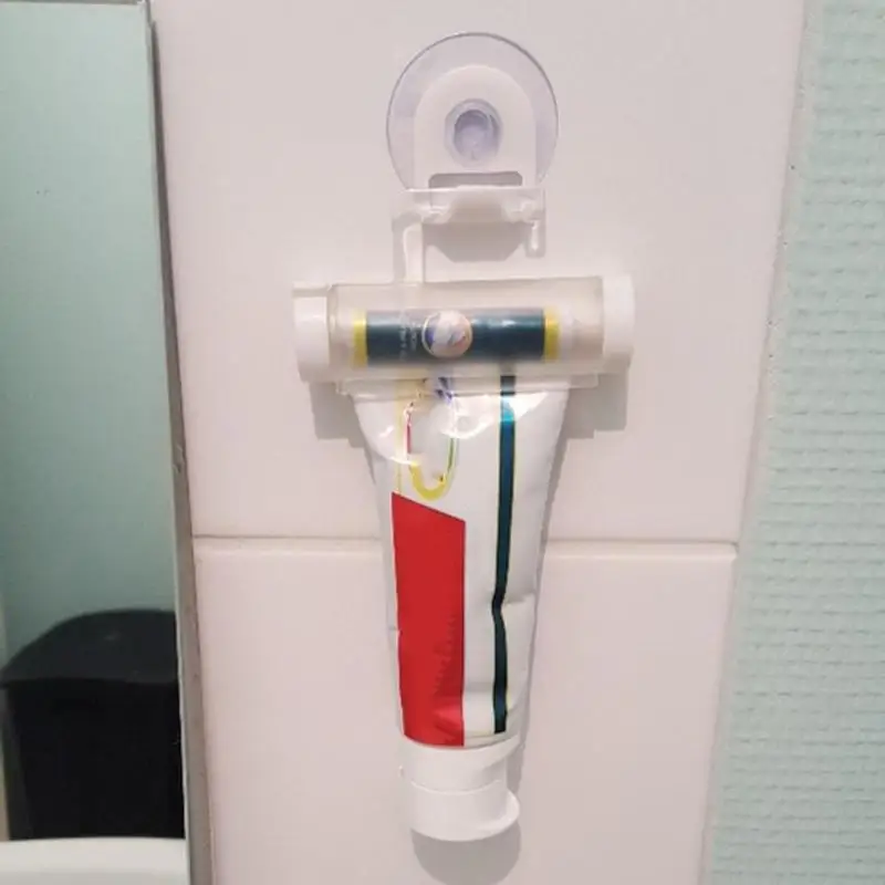 

BathroomMulti-function Creative Toothpaste Squeezer Sucker Hanging Rolling Tube Facial Cleanser Toothpaste Manual Dispenser