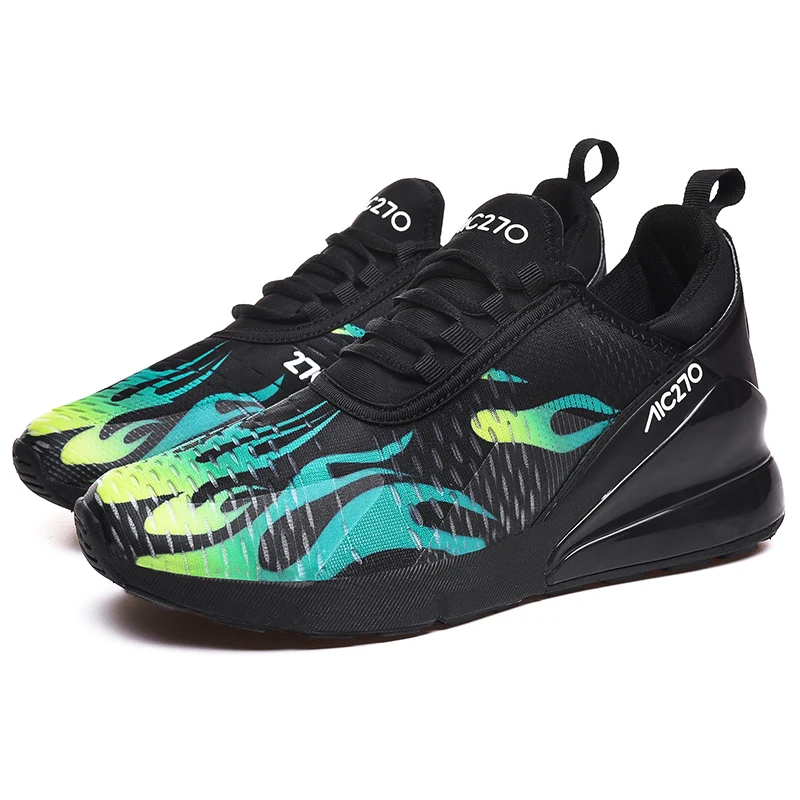 black green Badminton Shoes,Casual Shoes,Volleyball Shoes,Men Sneaker,Air Sole,Comfortable and Light,Size 39-44 - Цвет: black green