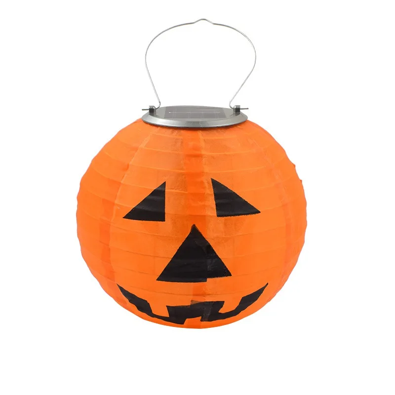 

Halloween Waterproof Solar Jack Lantern With Handle Festive Party Supplies LED Pumpkin Lights for party supplies led light decor