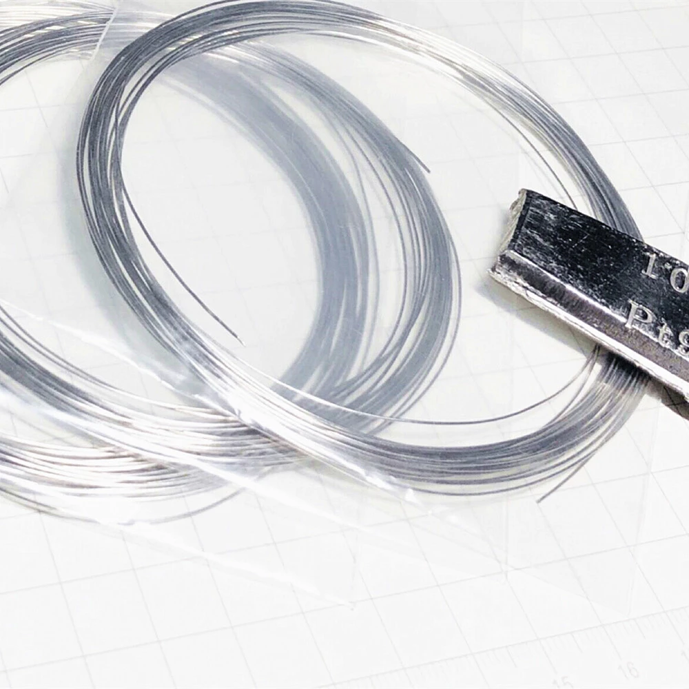 Pure Platinum Metal Wire 99.99% Diameter 0.5mm Length 10mm 