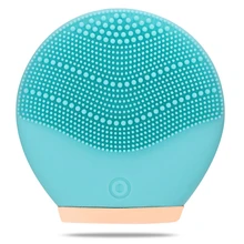 Electric Vibration Facial Cleansing Brush Skin Remove Blackhead Pore Cleanser Waterproof Silicone Face Massager For Women
