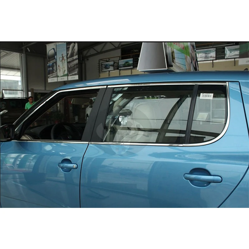 Нержавеющая стальная оконная декоративная планка для skoda fabia 2008 2009 2010 2011 2012 2013 5j